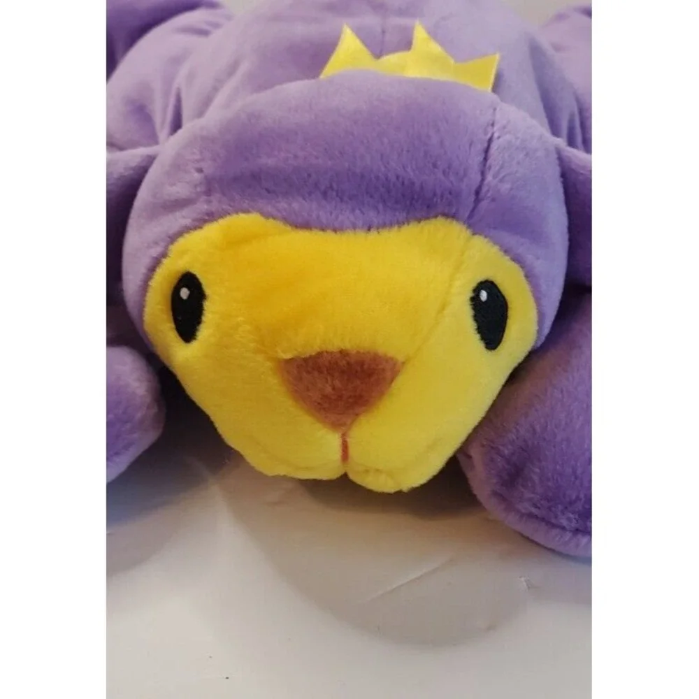 TY BABA Purple Lamb Plush Easter Spring Yellow Sheep Toy Stuffed Animal 14